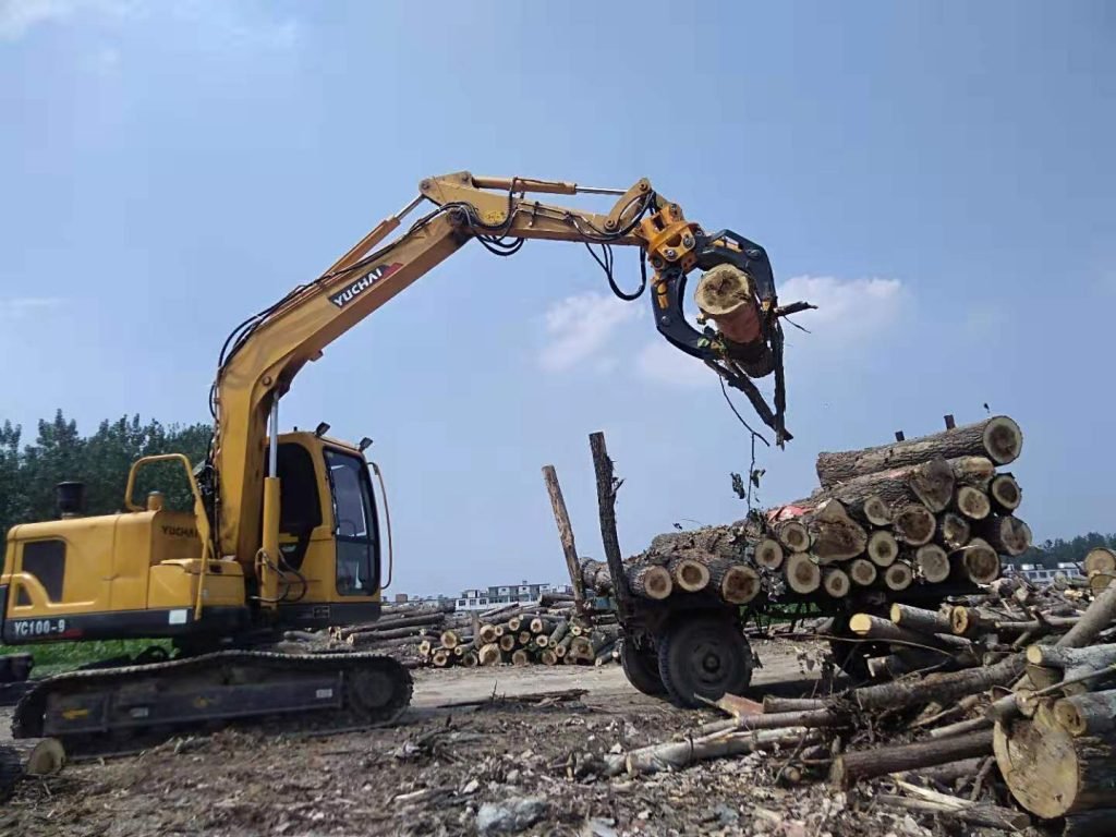 Wood/Log Grapple for Excavator OEM Attachments JIANGTU