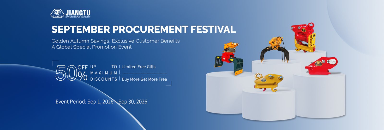 Golden Autumn Savings – Exclusive Offers for Customers | Jiangtu September Procurement Festival: Special Offers Are Here!